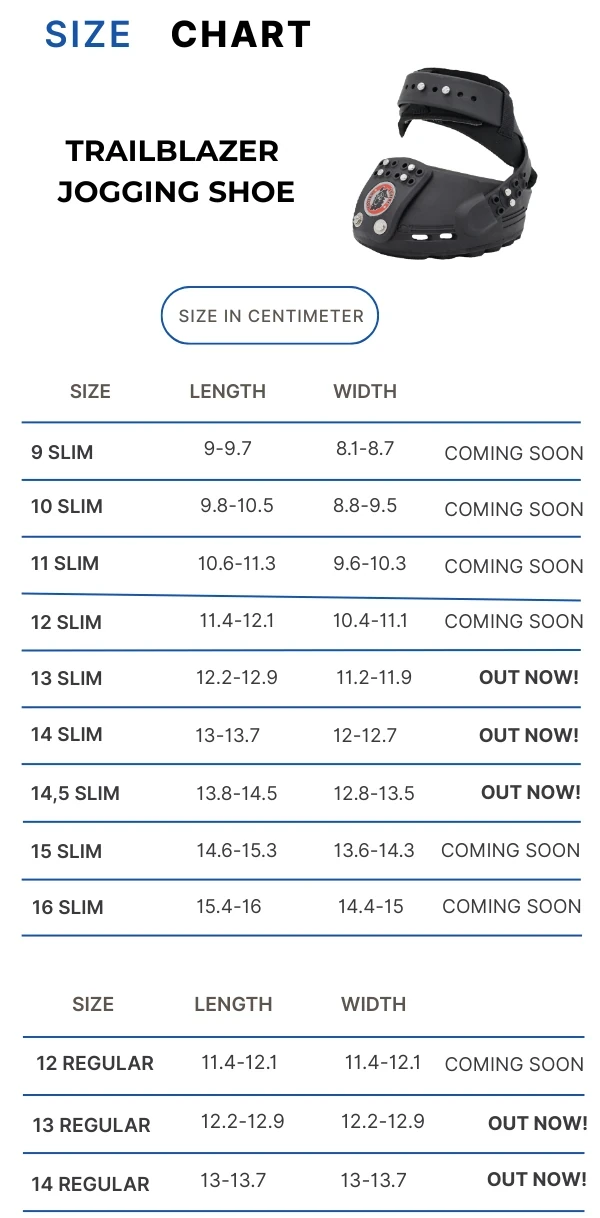 Equine Fusion TrailBlazer 2 Trailblazer-size-chart_web